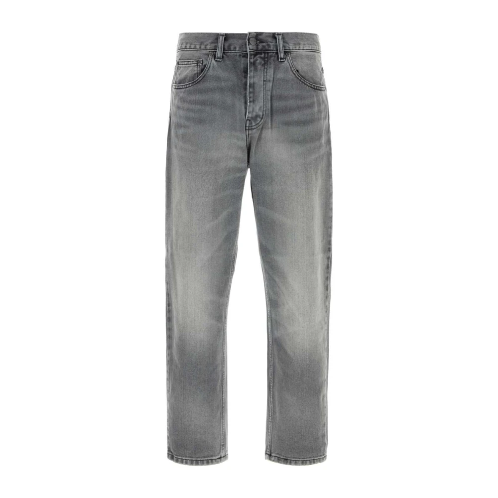 Carhartt WIP Grijze Denim Newel Pant Gray Heren