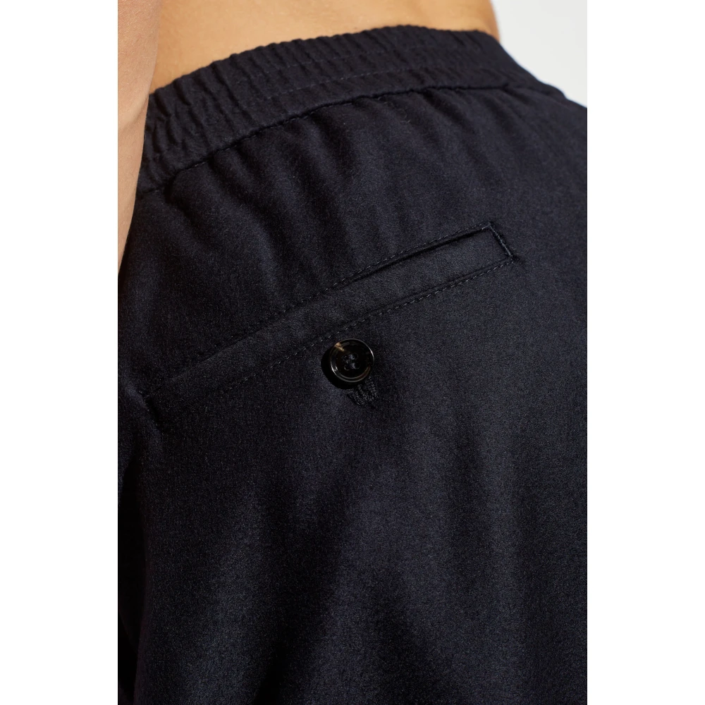 Ami Paris Wollen broek Blue Heren