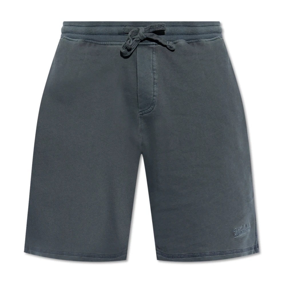 Woolrich Shorts met geborduurd logo Blue Heren