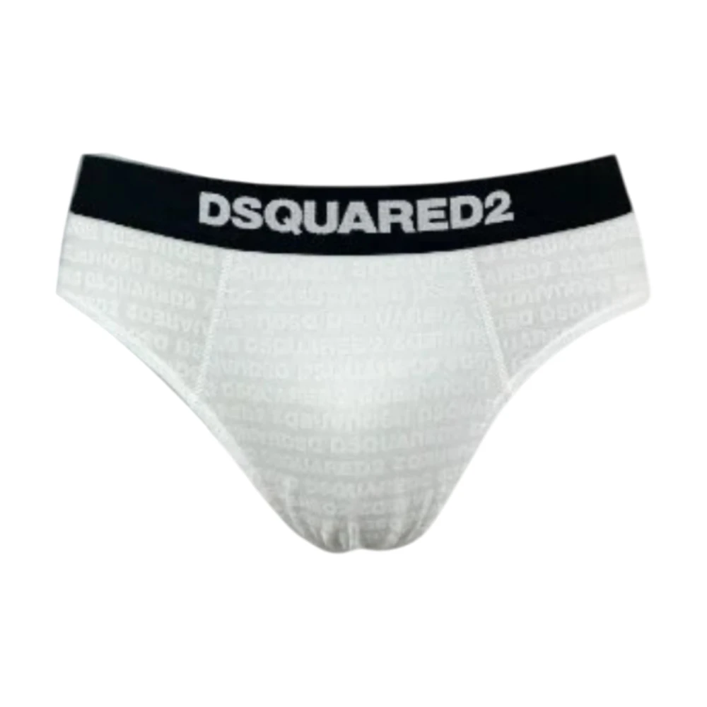 Dsquared2 Men's White Logo Briefs - Underpants - S - Underwear