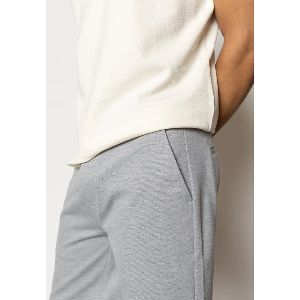 Clean Cut Jersey Shorts voor Mannen Gray Heren