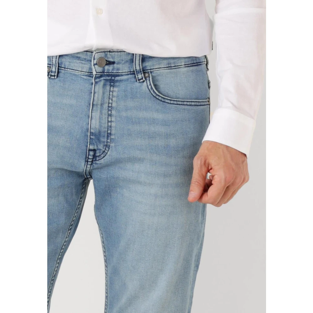 Boss Orange Slim Fit Blauwe Jeans Delaware Bo Blue Heren