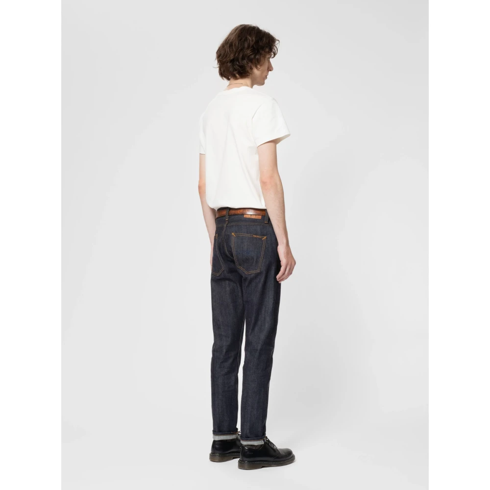 Nudie Jeans Vintage Slim Fit Stretch Denim Jeans Black Heren