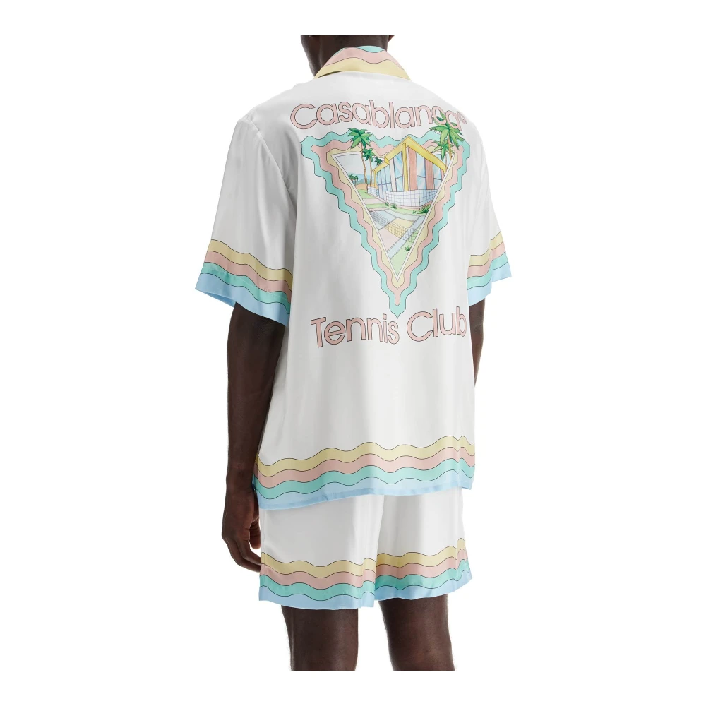 Casablanca Zijden Maison De Reve Shirt White Heren