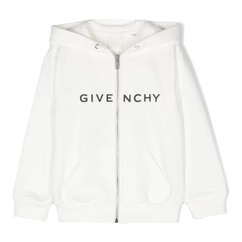 Givenchy Barn Vit Tröja Hoodie Logotyptryck White, Flicka