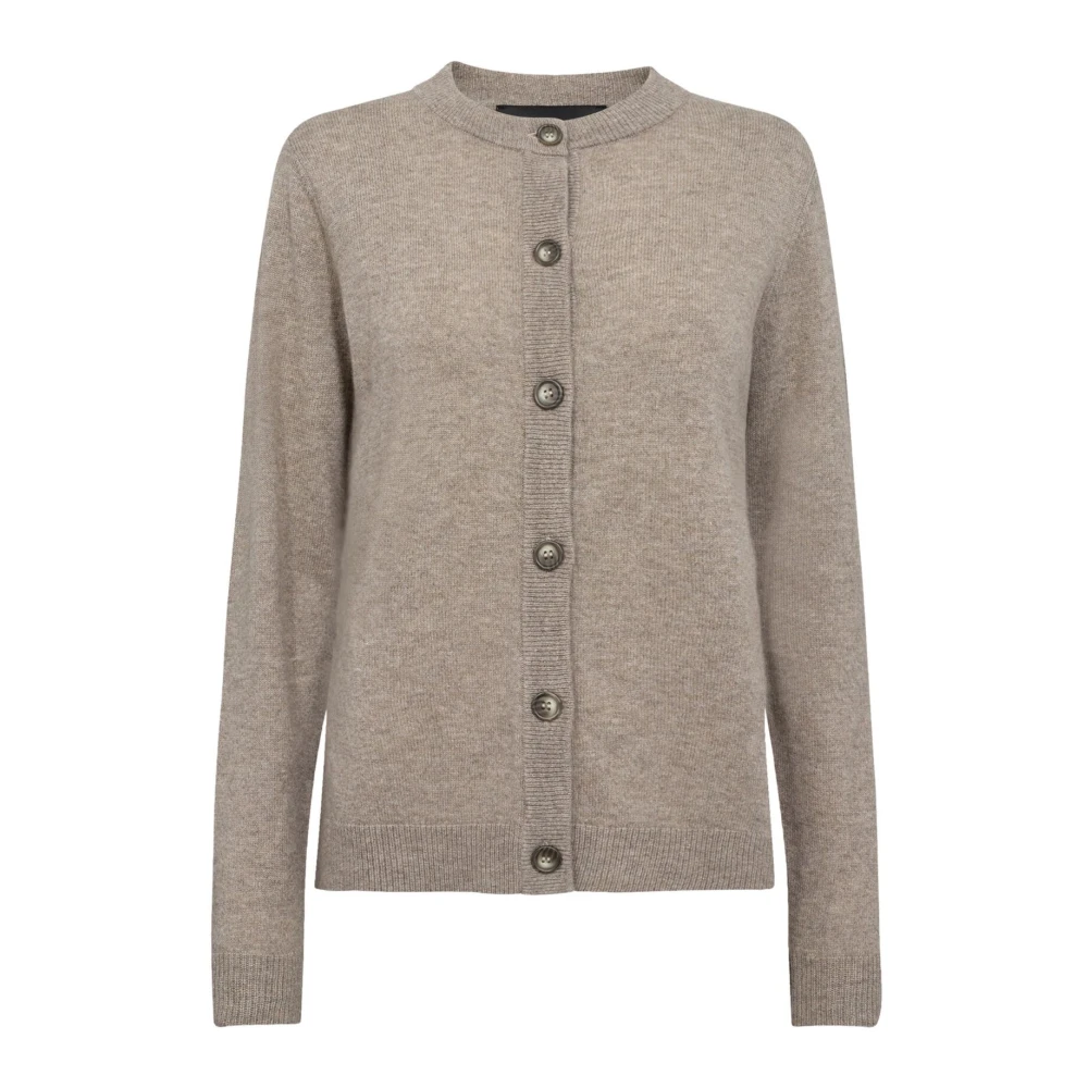 Levete Room Eloise 1 Cardigan in Walnoot Beige Dames