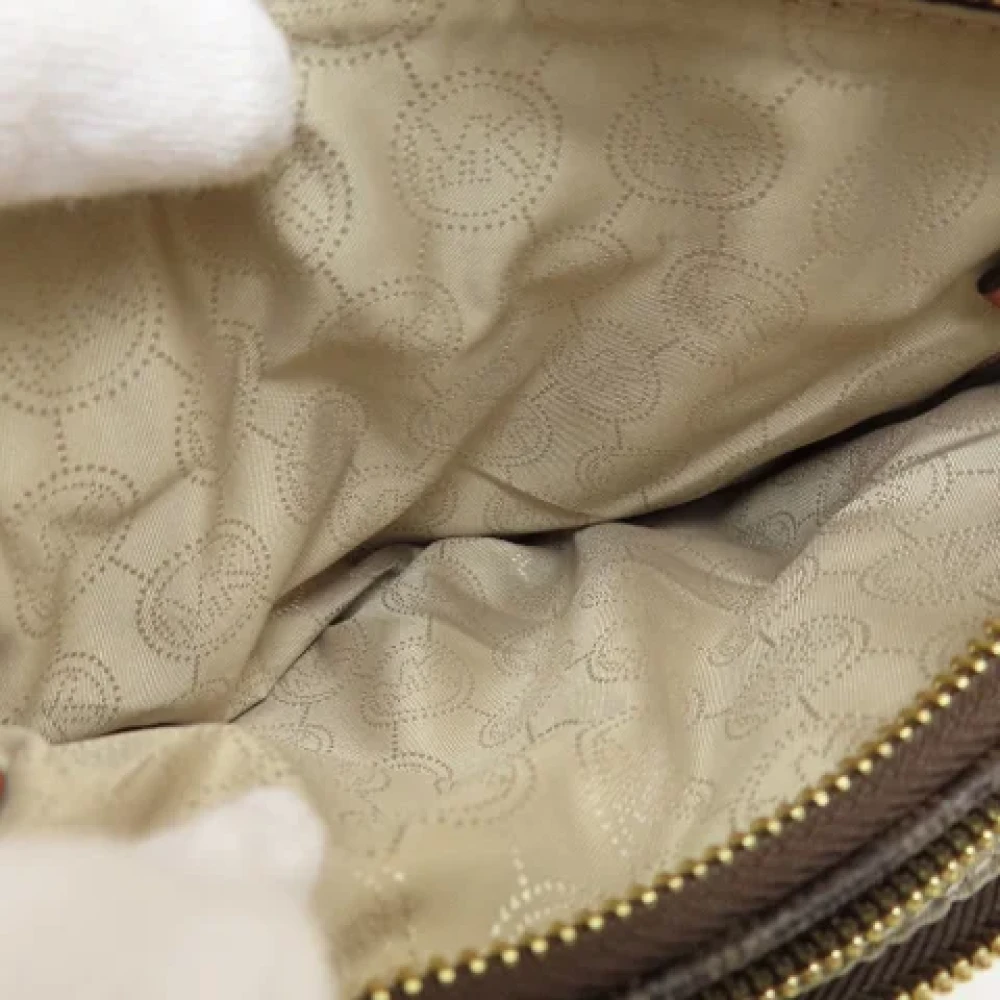 Michael Kors Pre-owned Fabric shoulder-bags Brown Dames