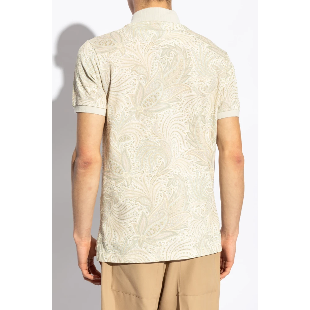 ETRO Gestreepte polo Beige Heren