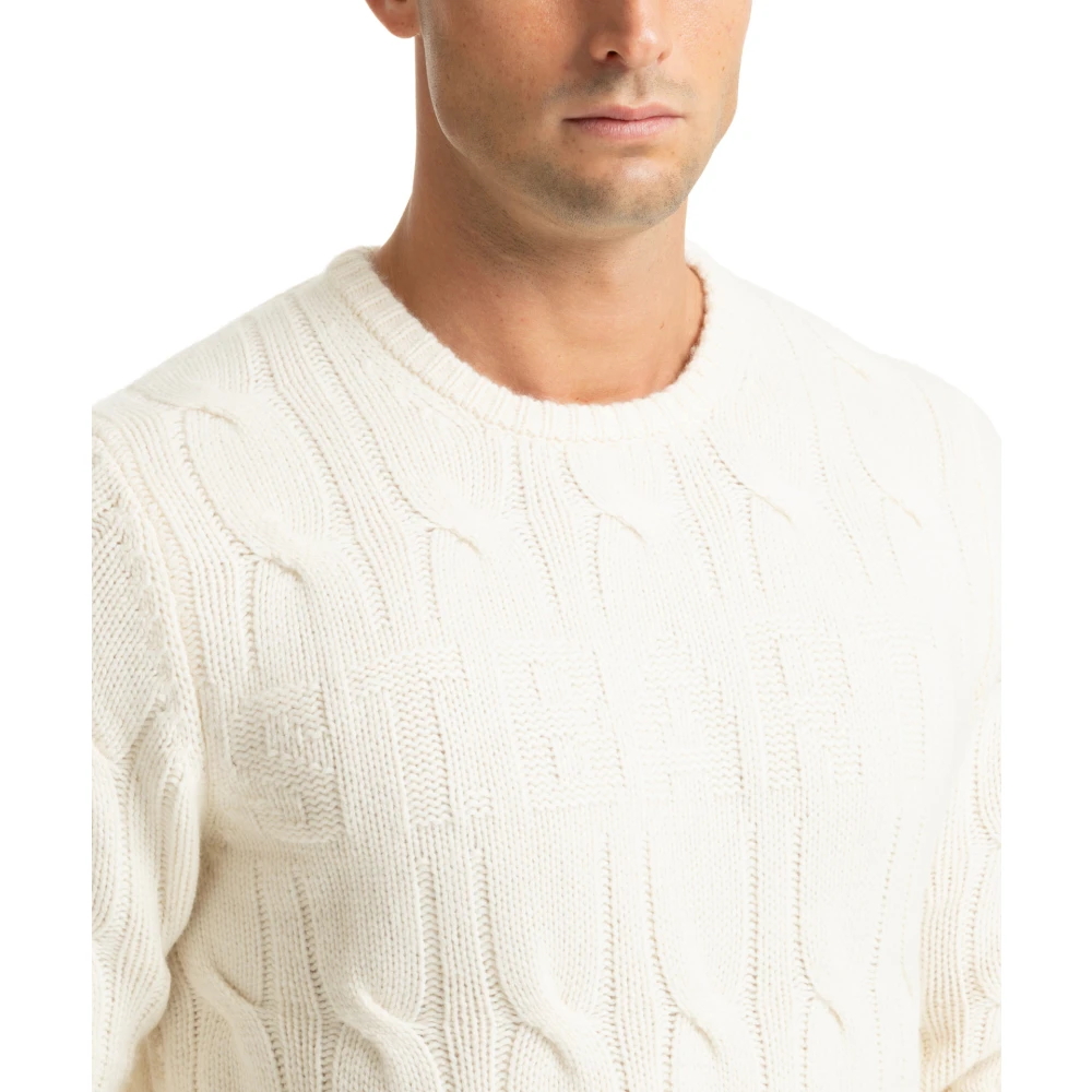 MC2 Saint Barth Effen Logo Trui White Heren