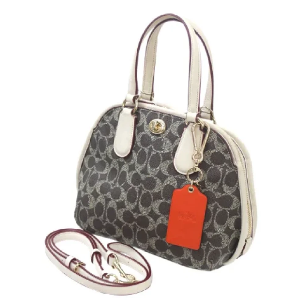 Coach Pre-owned Fabric handbags Brown Dames