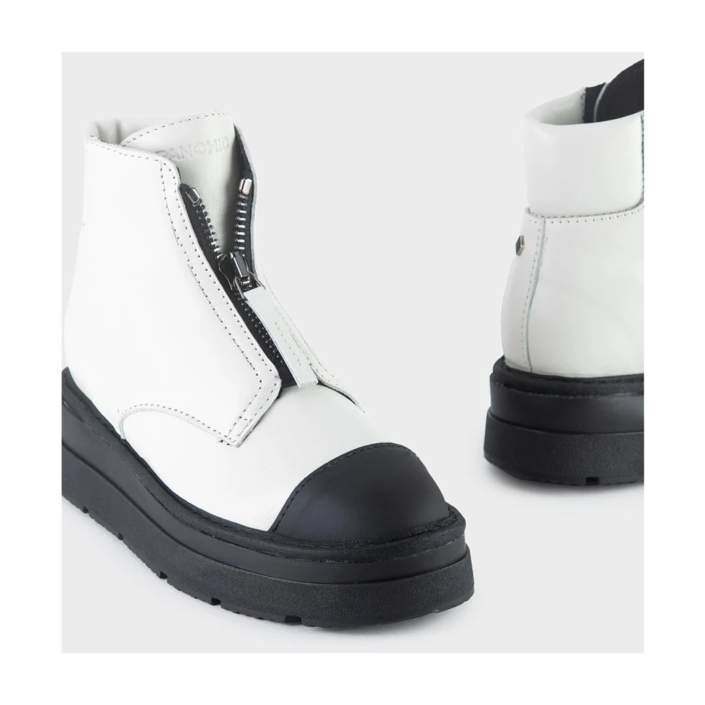 Panchic Ankle Boots White Dames