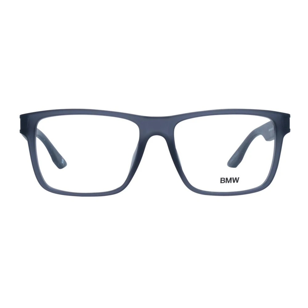 BMW Vierkante Bril Unisex Zwart Kunststof Frame Gray Heren
