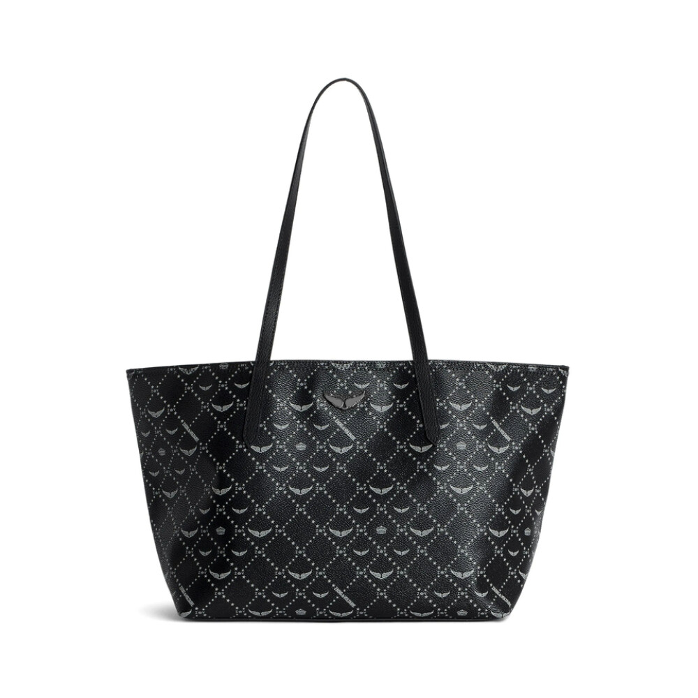 ZADIG&VOLTAIRE スタッズトートバッグ 黒 Rock Black Leather Clutch | Zadig&Voltaire