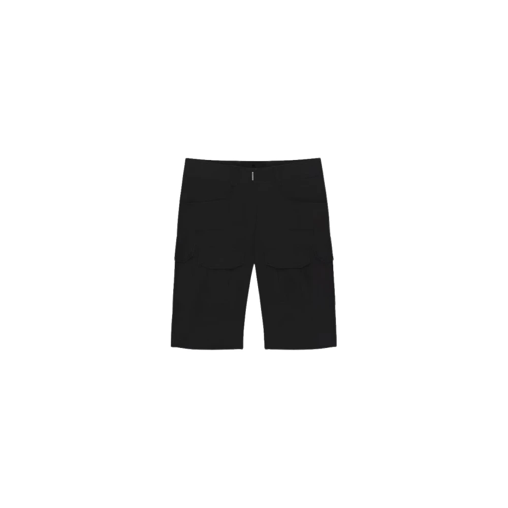 Givenchy Silk Cargo Bermuda Shorts Black Dames