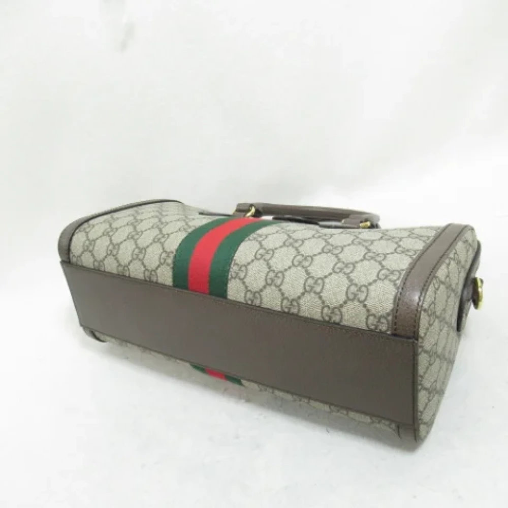 Gucci Vintage Pre-owned Fabric gucci-bags Beige Dames