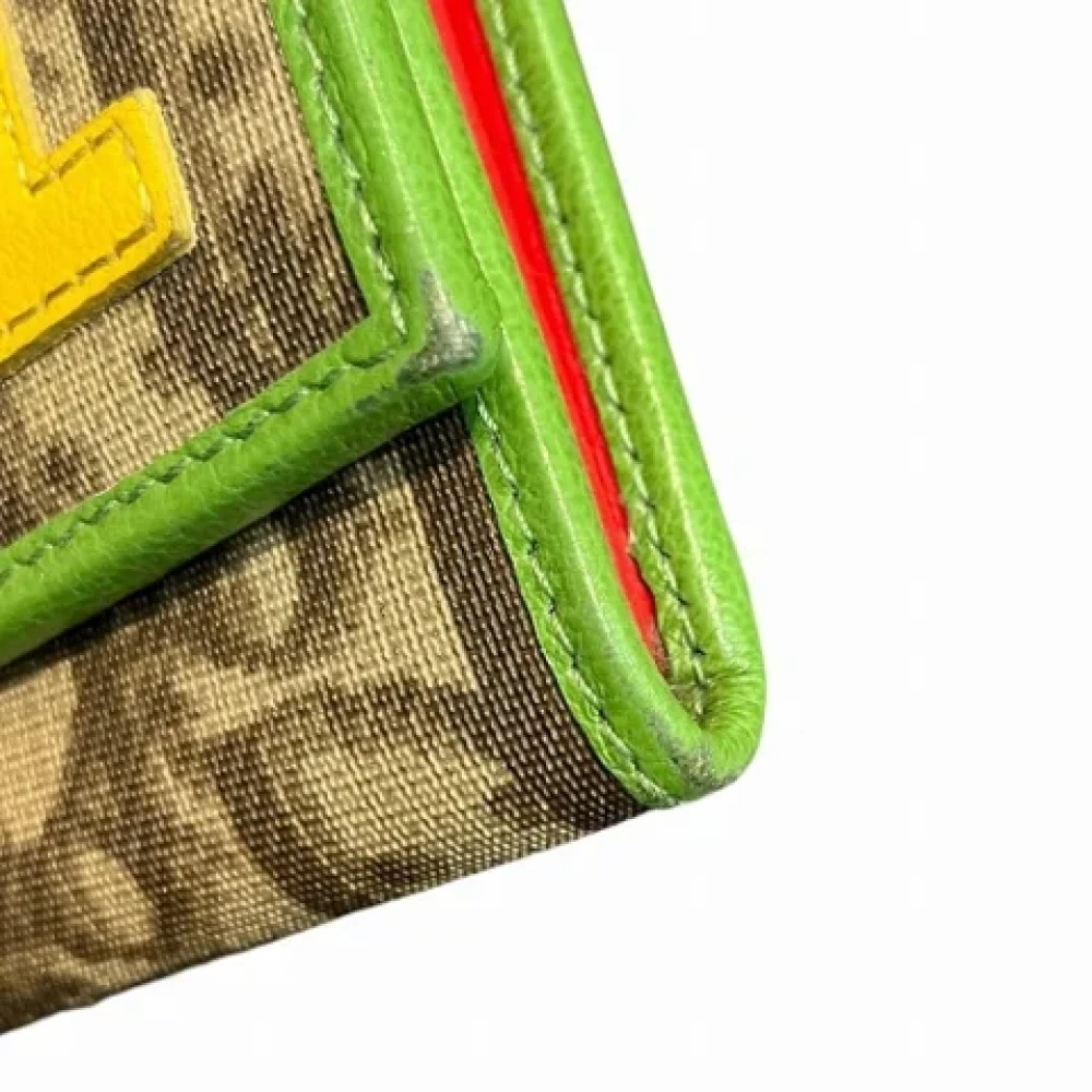 Dior Vintage Pre-owned Canvas wallets Brown Dames
