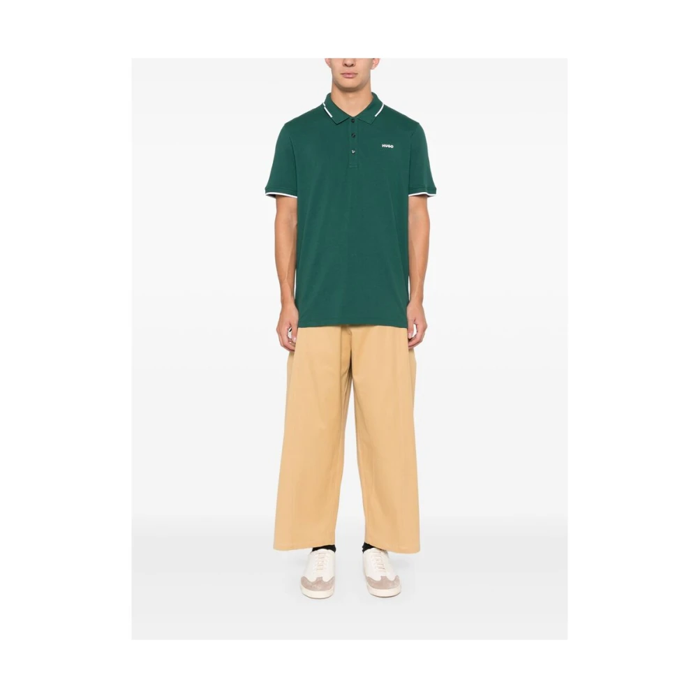 Hugo Boss Groene Polo Sweater met Logodetail Green Heren