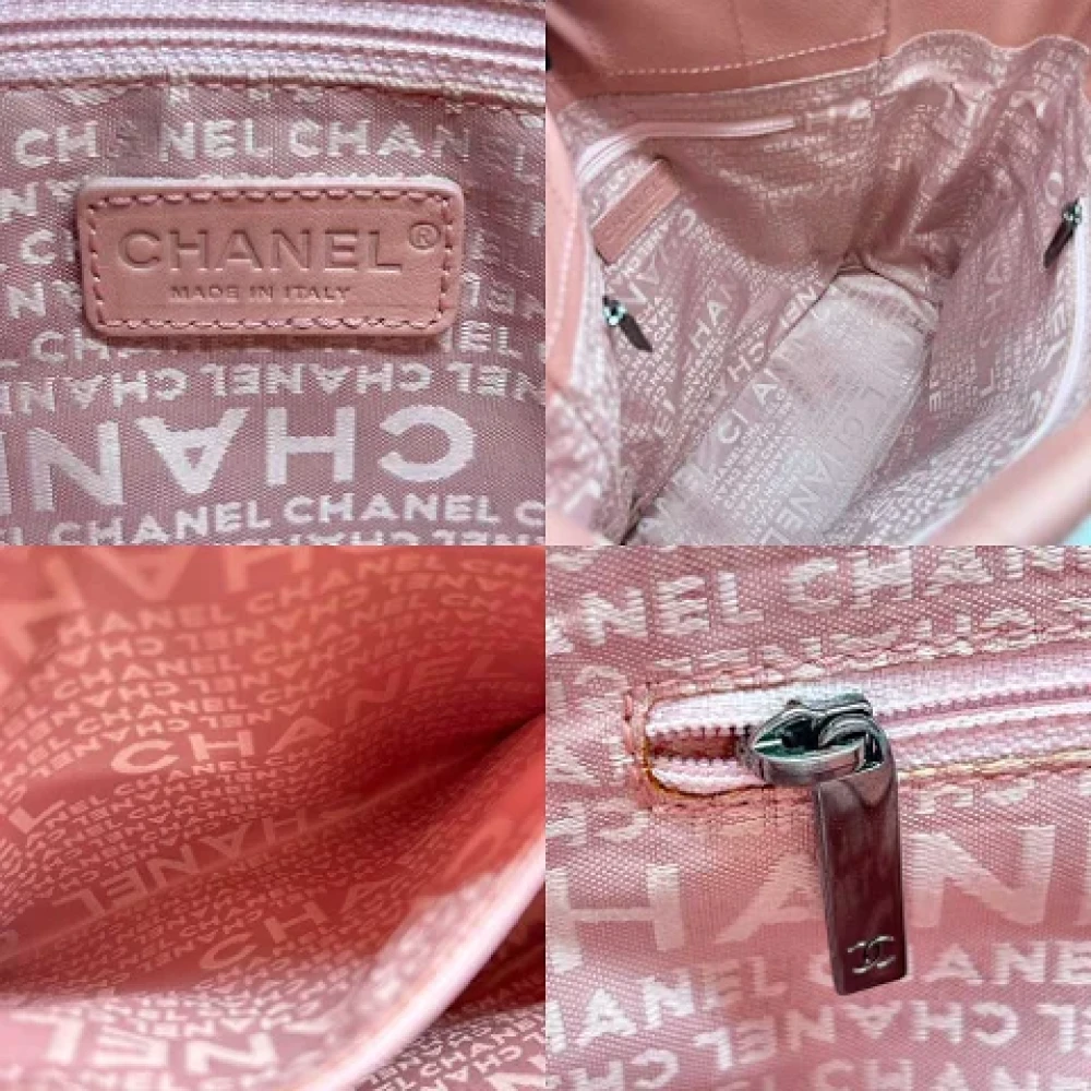 Chanel Vintage Pre-owned Leather handbags Pink Dames