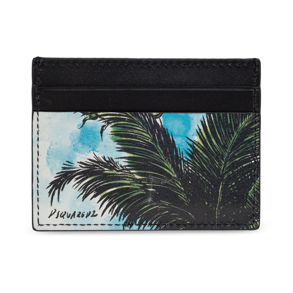 Dsquared2 Men's Multicolor Card Case With Print - Wallets & Cardholders - One Size - Accessories