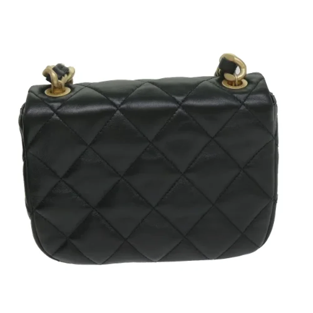 Chanel Vintage Pre-owned Leather chanel-bags Black Dames