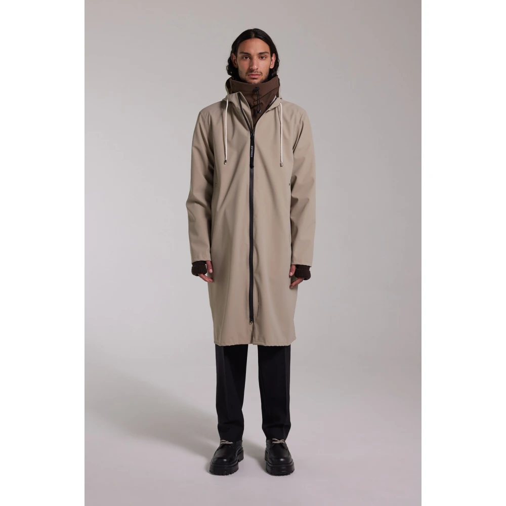 Stutterheim Lichtgewicht Matte Parka voor Mannen Beige Heren