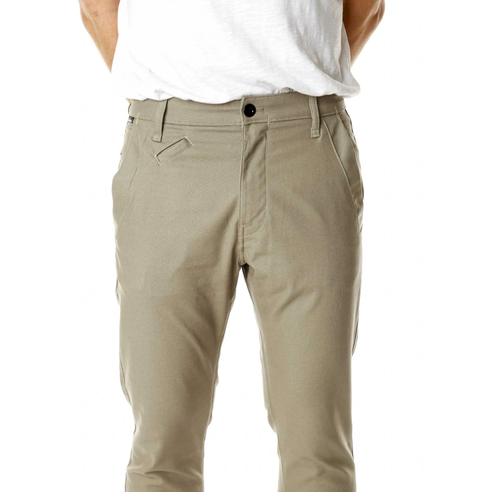 G-Star Slim Fit Chino Broek met Stretch-Canvas Green Heren