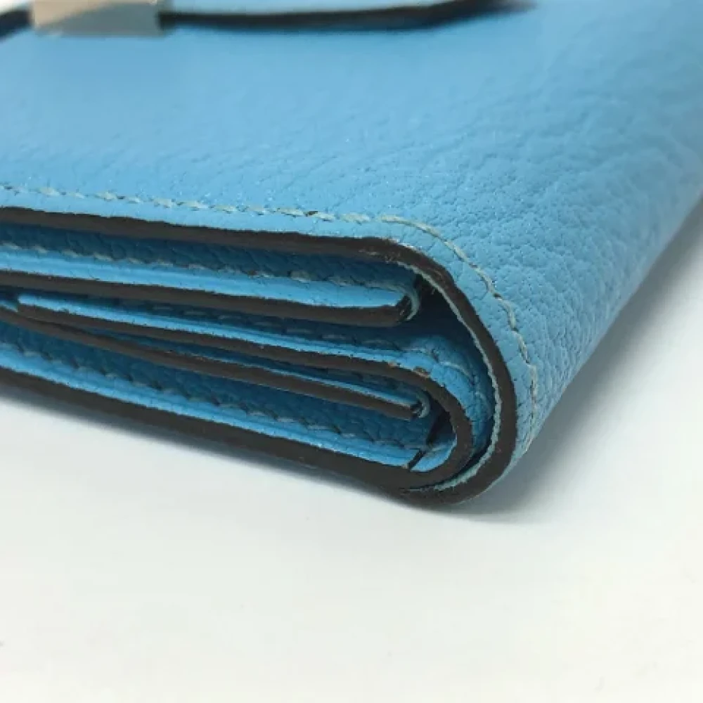 Hermès Vintage Pre-owned Leather home-office Blue Dames