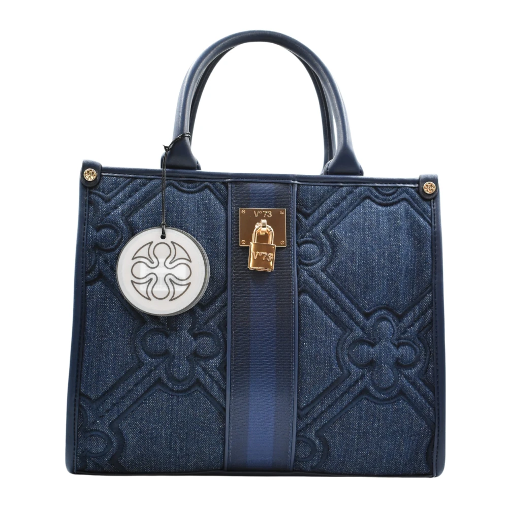 V73 Denim Handtas voor Vrouwen Blue Dames