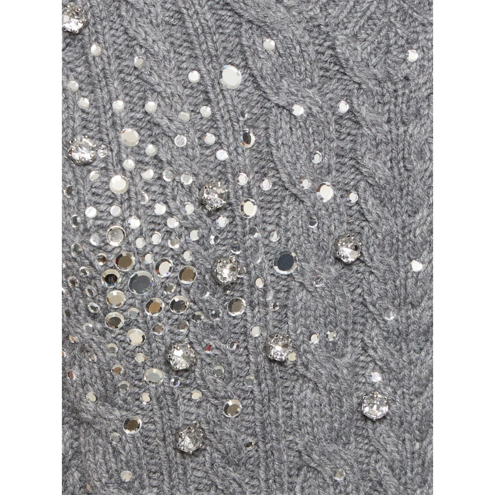 DES Phemmes Wollen Gebreid Vest Gray Dames