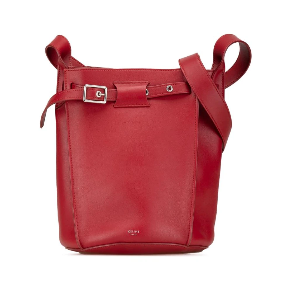 Celine Vintage Women's Red Pre-Owned Celine Bucket Bag