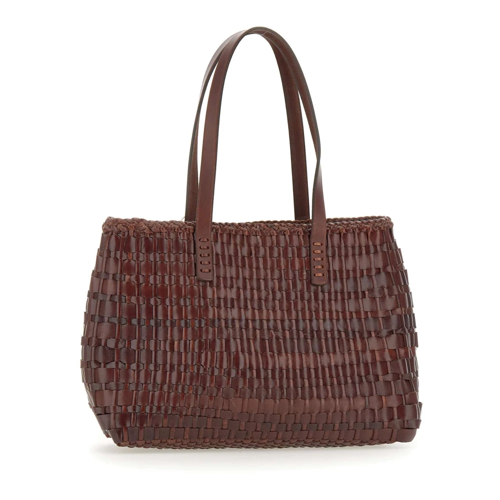 Dragon Diffusion Bruine Salvage Leren Schoudertas Brown Dames