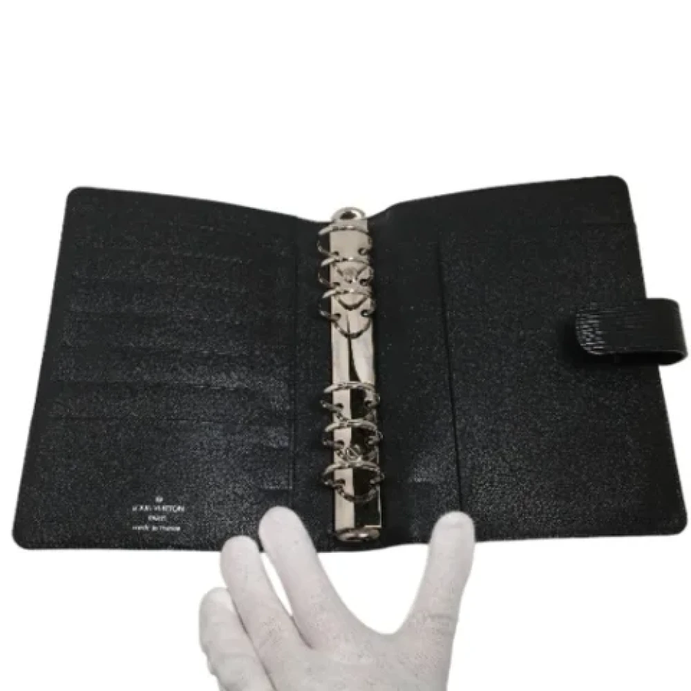 Louis Vuitton Vintage Pre-owned Leather home-office Black Dames