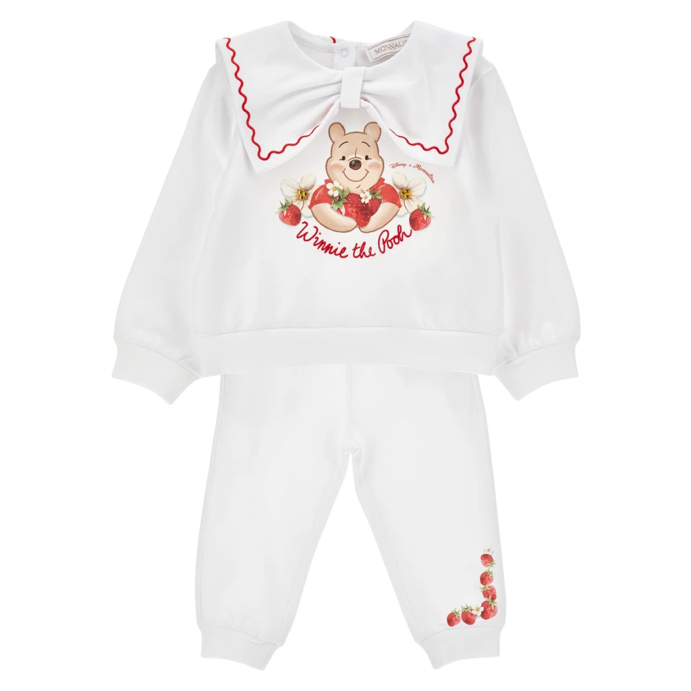 Monnalisa Girls White Kids Sport Sets, 3 Y, Winnie The Pooh Tracksuit