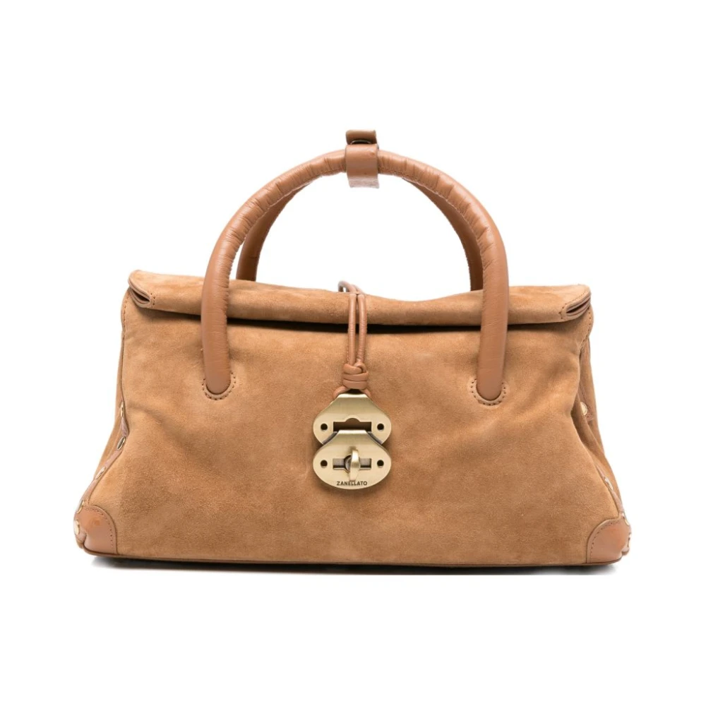 Zanellato , Handbags, Female, Brown, One Size, Dotta Baby Leather Handbag