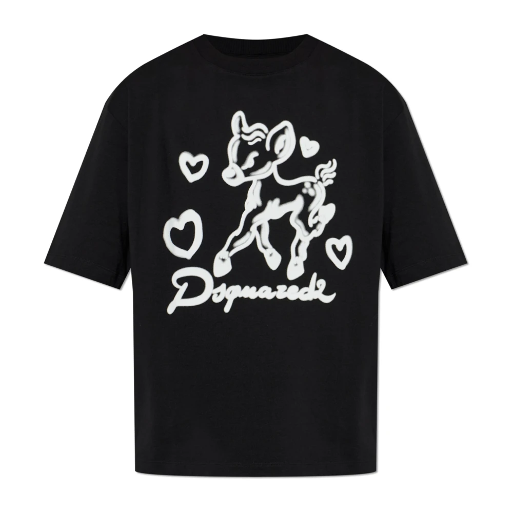 Dsquared2 Hombre Negro - T-Shirts - Tops - 3XL