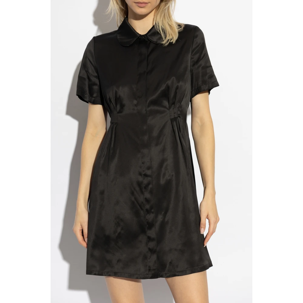 A.p.c. Satijnen jurk Black Dames