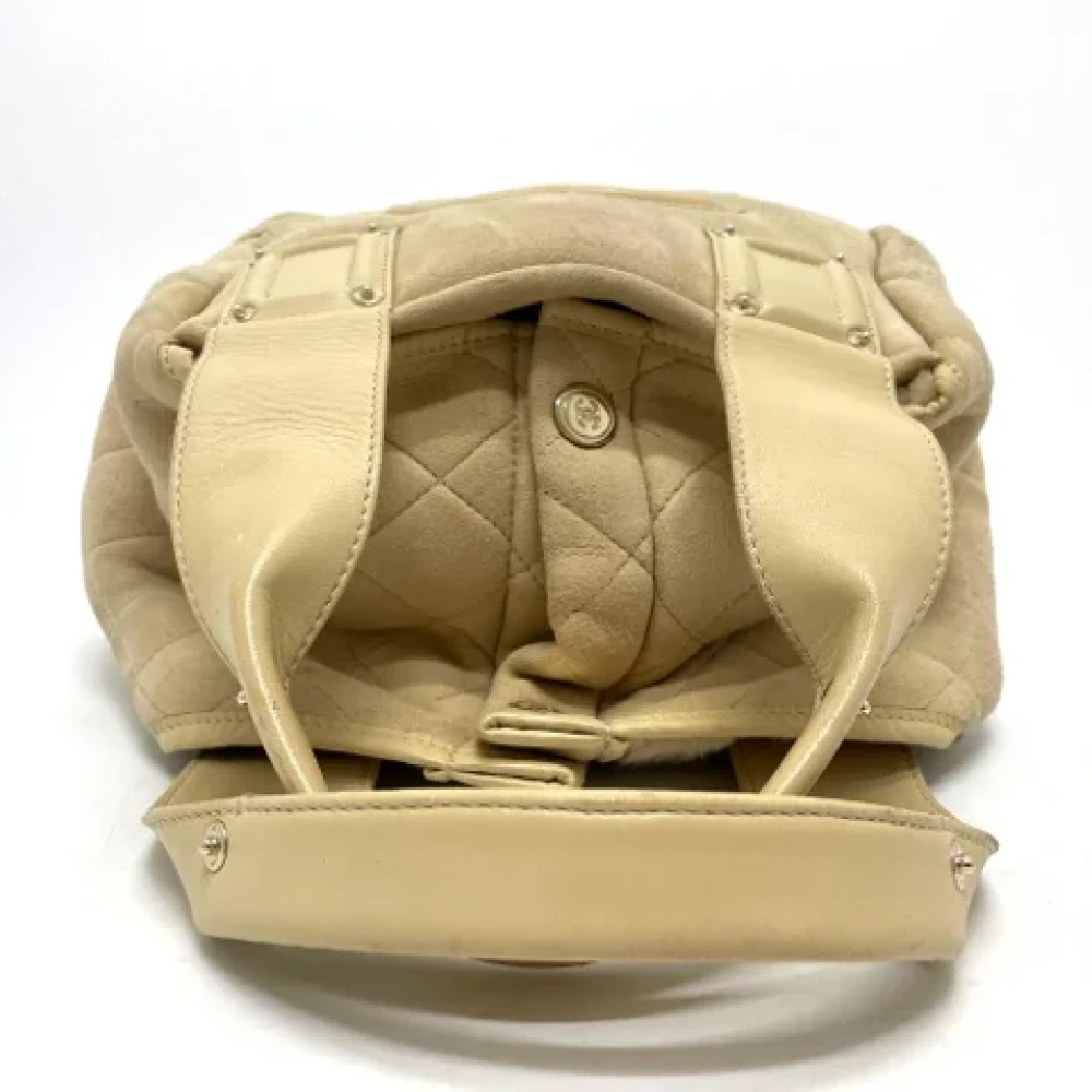 Chanel Vintage Pre-owned Fabric chanel-bags Brown Dames