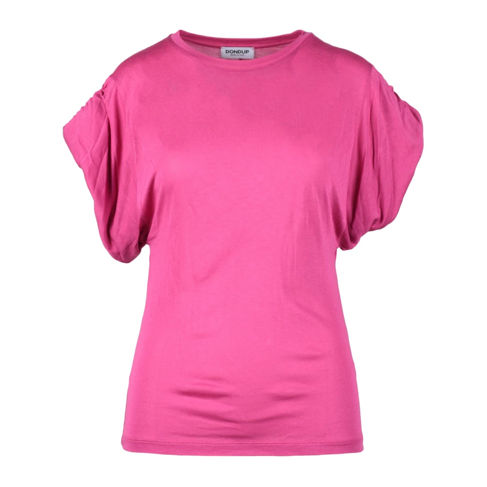 Dondup Zijde Blend T-shirt Pink Dames