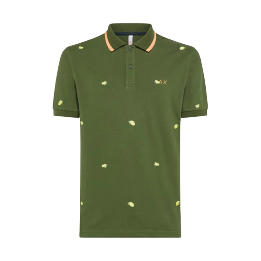Sun68 Polo Shirts Green Heren