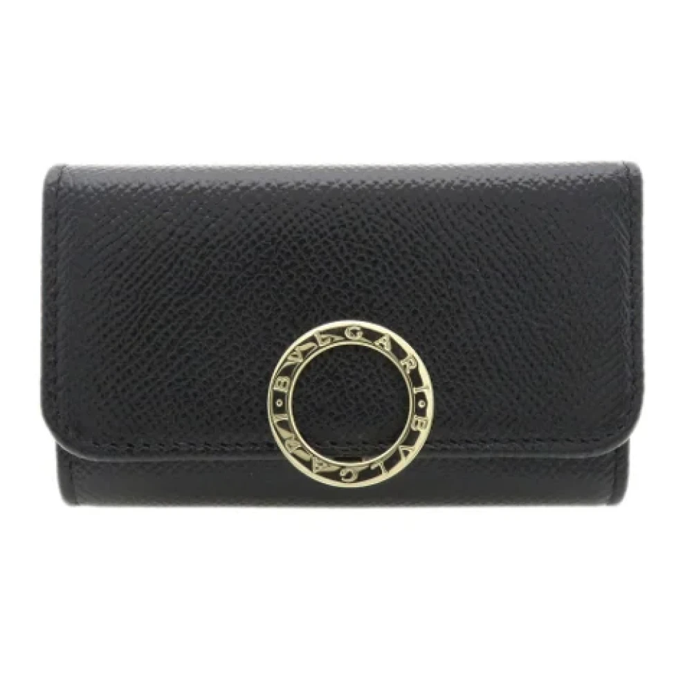 Bvlgari Vintage Pre-owned Leather key-holders Black Dames
