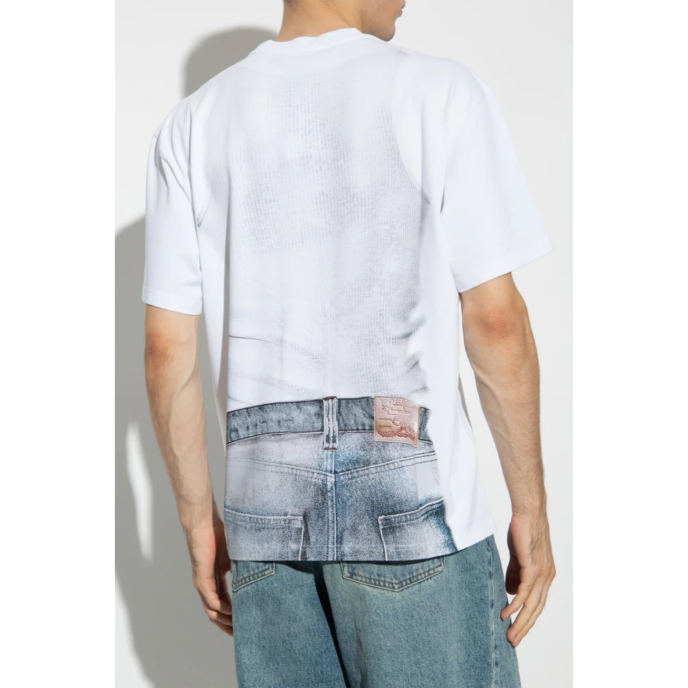 Y Project Bedrukt T-shirt White Heren