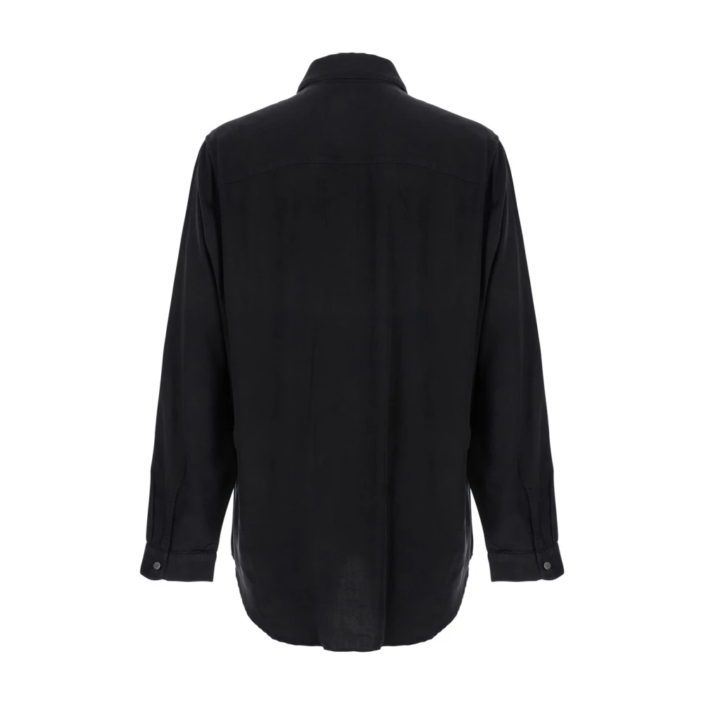 Diesel Zwart shirt met D-logo Black Heren