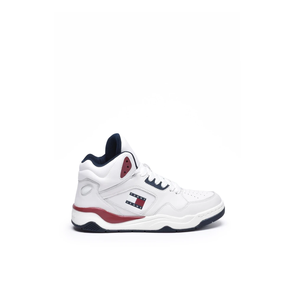 Tommy Jeans Basket Mid Top Heren Schoenen Wit