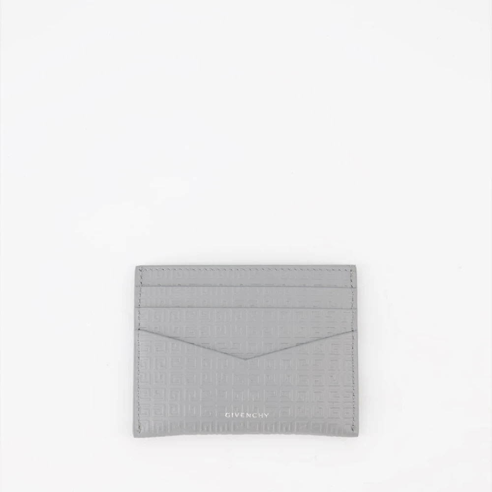 Givenchy Leren Kaarthouder met 4G-print Gray Heren