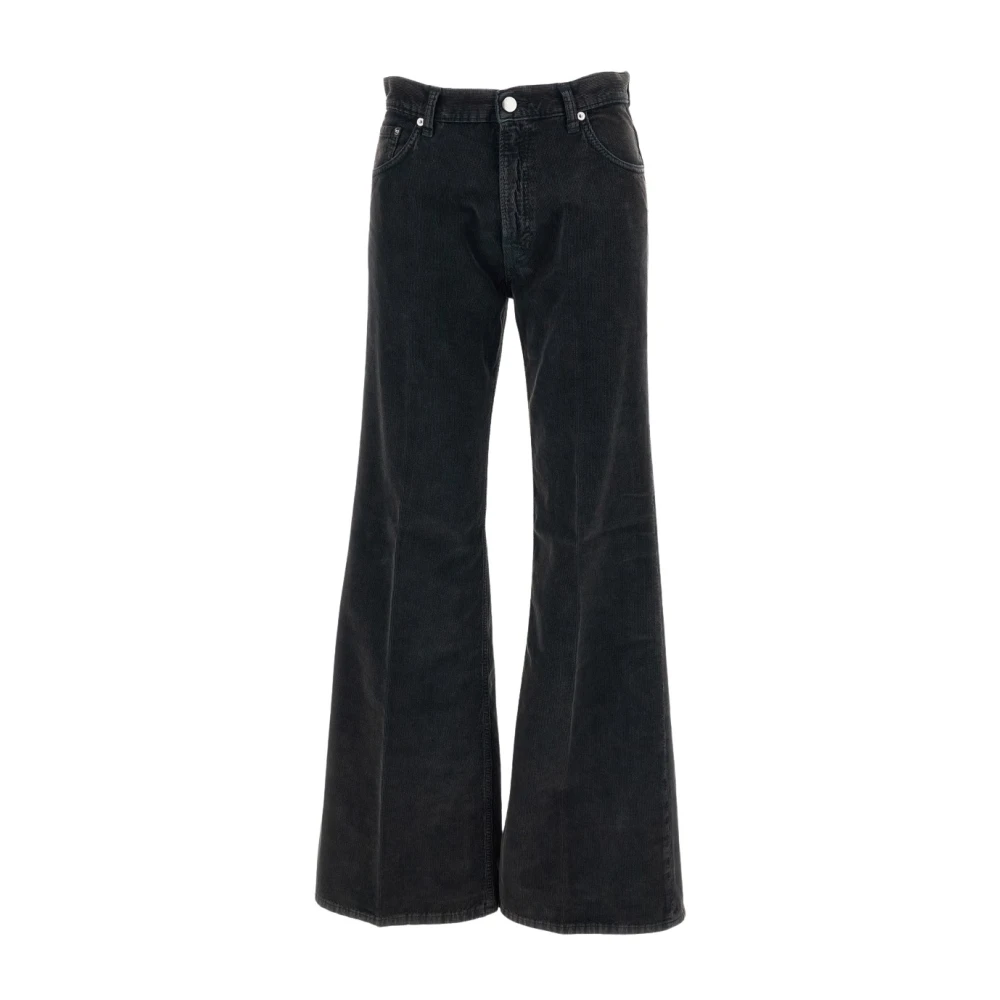 Haikure Black Wide Jeans, Female, W28, Wide Jeans