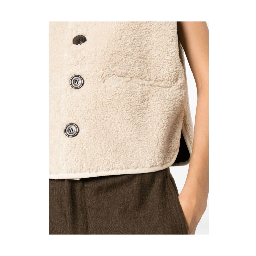 Soeur Shearling Vest Beige Dames