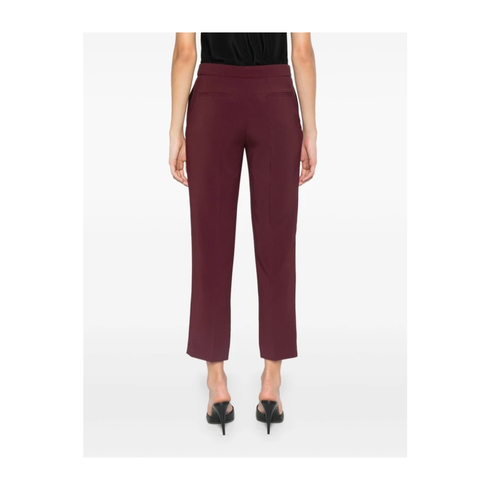 Elisabetta Franchi Rode Crop Broek Red Dames