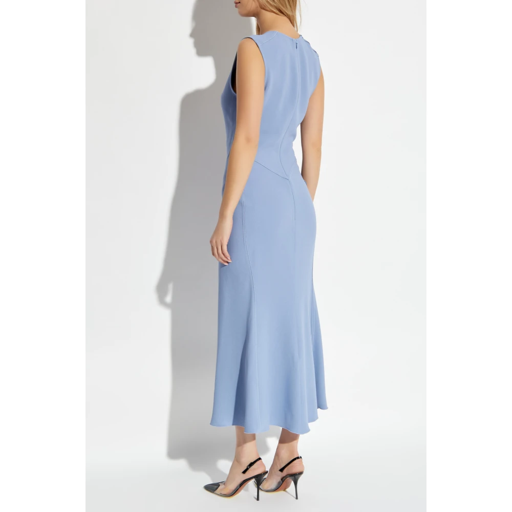 Victoria Beckham Mouwloze jurk Blue Dames