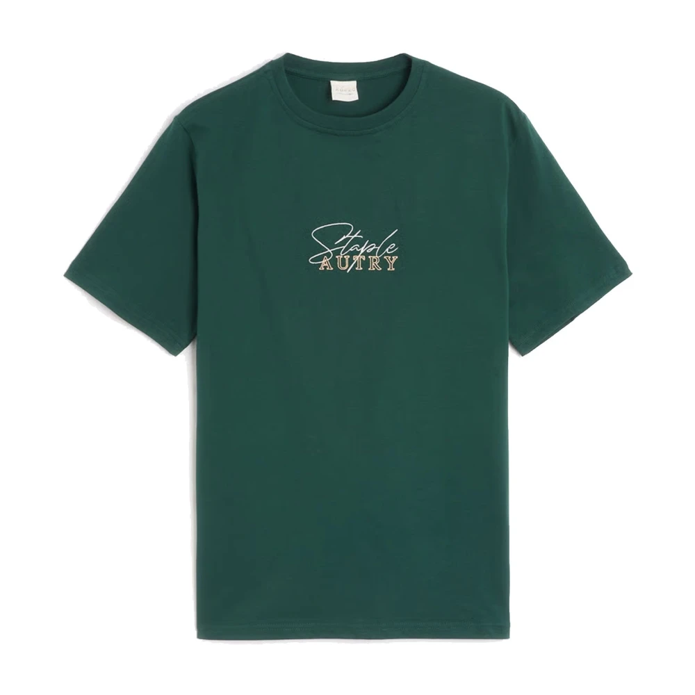 Autry Men's Green Cotton T-Shirt - T-Shirts - Xs - Tops