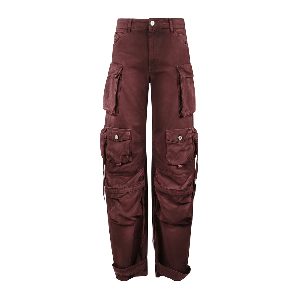 The Attico Lange broek 'Fern' Stijlvol ontwerp Brown Dames